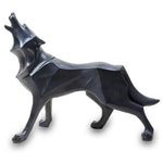 Statue Origami Loup Solitaire